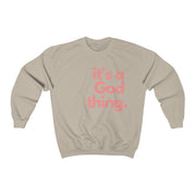 It's A God Thing Unisex Crewneck Sweatshirt - Pink - It's A God Thing Clothing