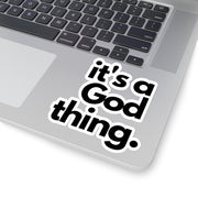 It's A God Thing Cut-Out Stickers -Black - It's A God Thing Clothing