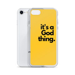 It's A God Thing iPhone Case - Yellow - It's A God Thing Clothing