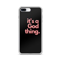 It's A God Thing iPhone Case - Pink/Black - It's A God Thing Clothing