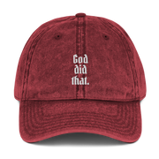 God Did That Cap - Maroon - It's A God Thing Clothing