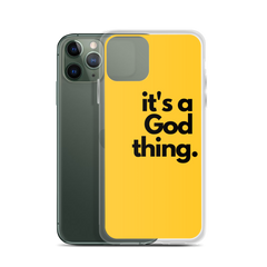 It's A God Thing iPhone Case - Yellow - It's A God Thing Clothing