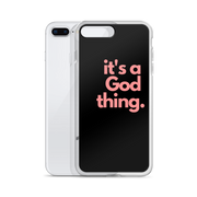It's A God Thing iPhone Case - Pink/Black - It's A God Thing Clothing