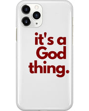 It's A God Thing iPhone Case - Maroon - It's A God Thing Clothing